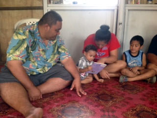 Deb Harms promotes family literacy in Samoa
