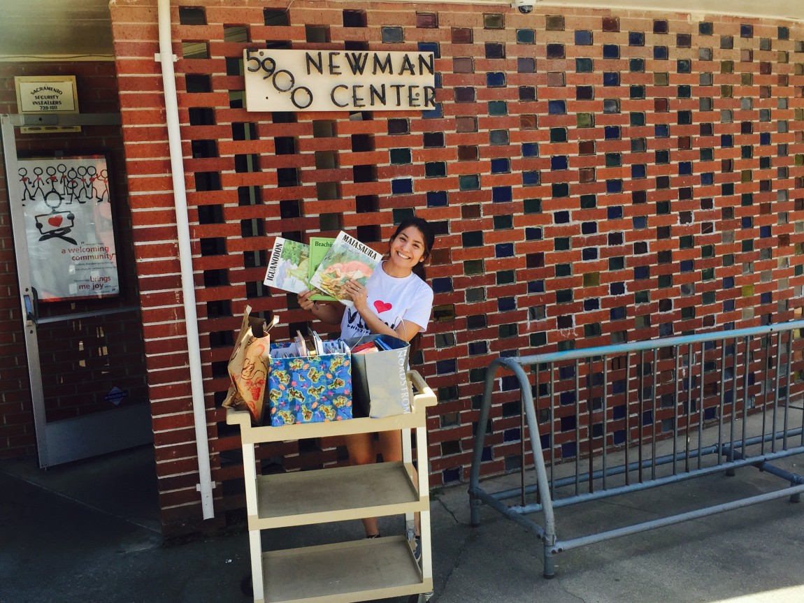 Maricela Cortes collected books for summer reading!